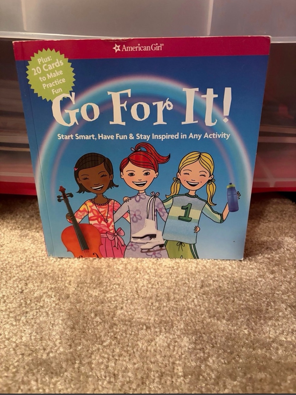 American Girl Go For It! Activity Book - Blue and Pink